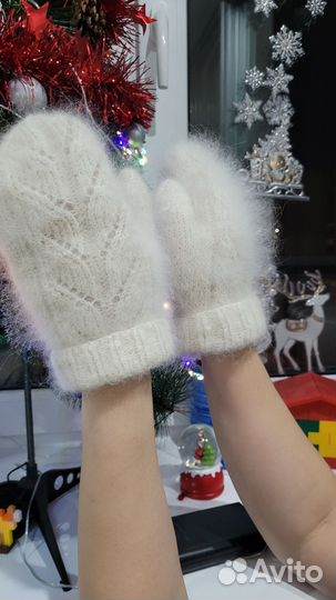 Варежки из собачьей шерсти