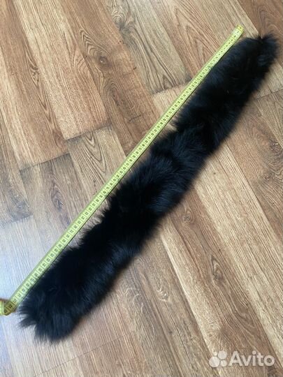 Воротник опушка на капюшон натуральный мех песец