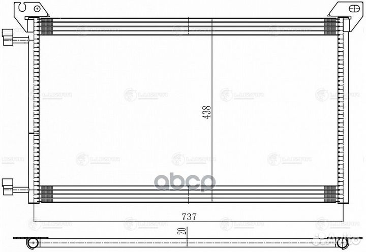 Радиатор кондиц. для а/м Chevrolet Tahoe