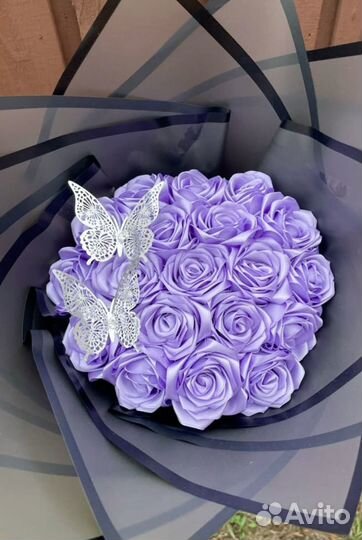 Букет из атласных лент