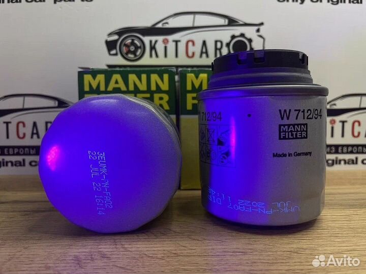 Фильтр масляный двигателя mann-filter W712/94