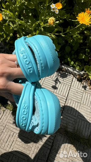 Сабо crocs теплые