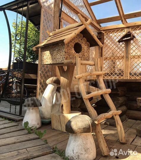 Дом для кота (дуб/лиственница)