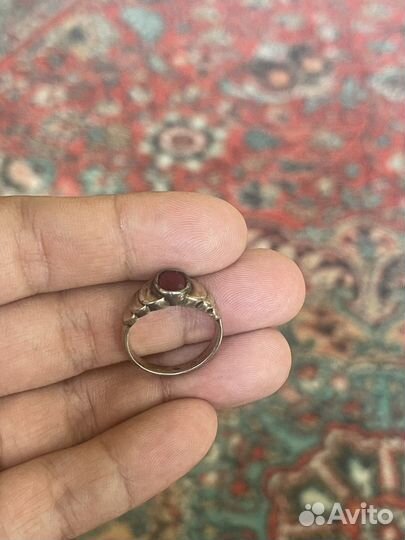 Кольцо старинное женское лв5 875 голова с пробой