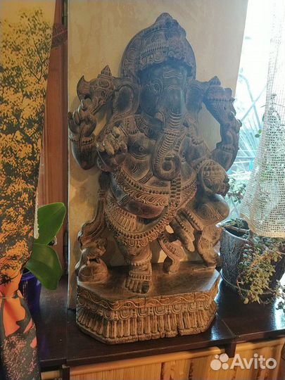 Храмовый старинный Ганеша 60х годов