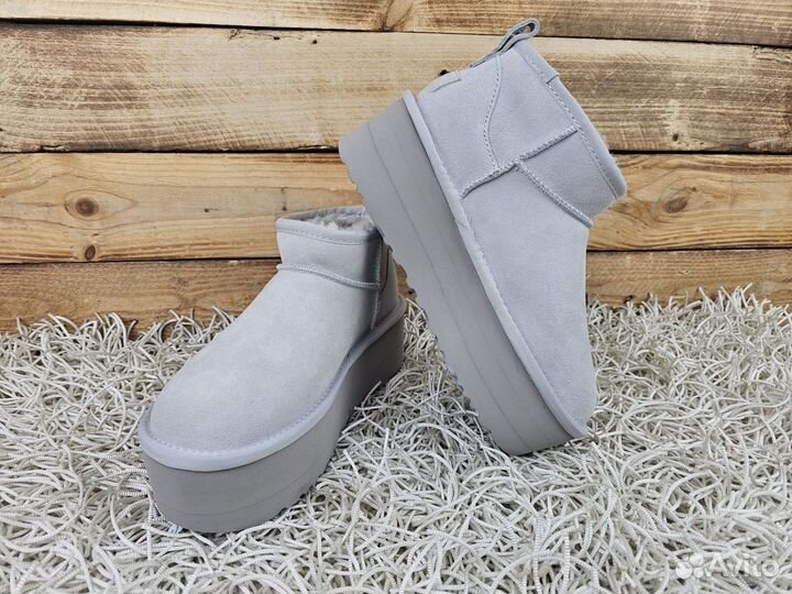 UGG Classic Ultra Mini Platform Grey оригинал