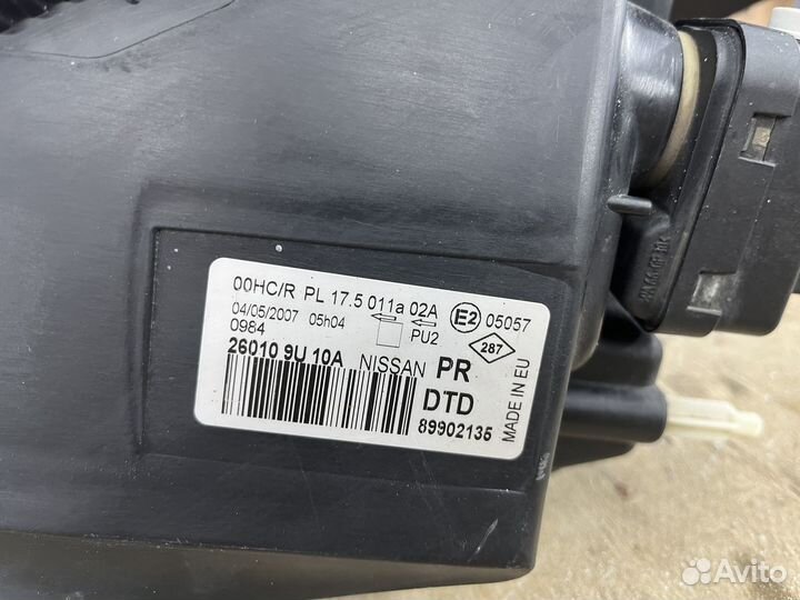 Фары nissan note e11