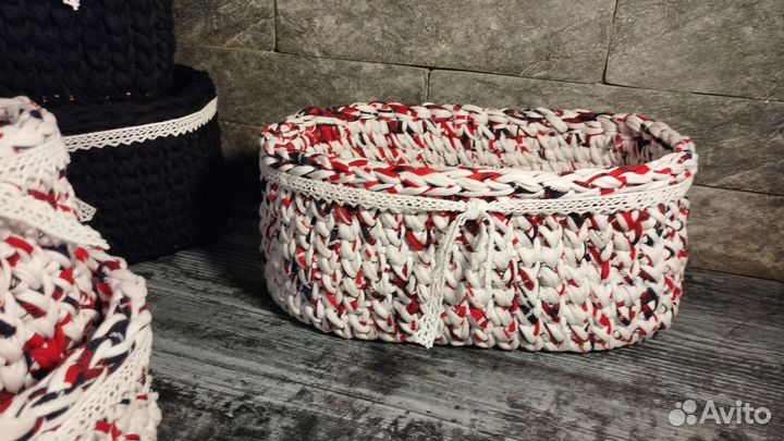 Корзиночки из пряжи