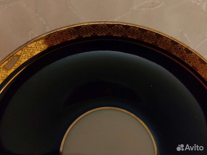 Блюдца синие лфз