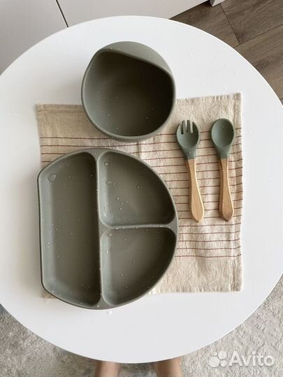 Детская силиконовая посуда