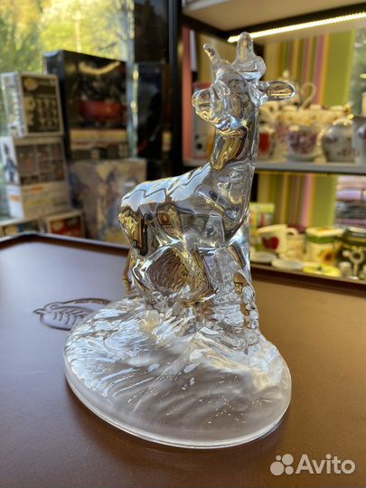 Стеклянные статуэтка винтаж ручная работа европа