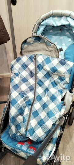 Детские санки коляска с колесами бу