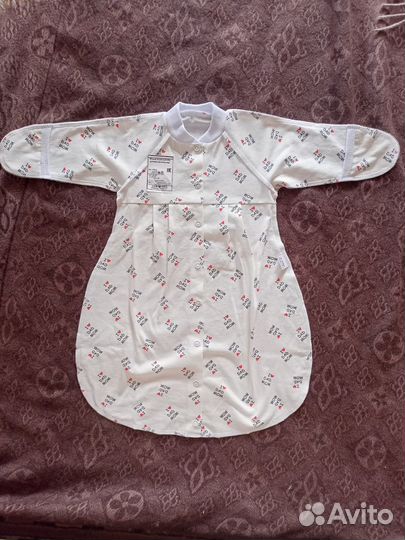 Пеленка-кокон на кнопках, р-р 62, (спальный мешок)