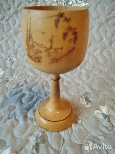 Бокал для вина деревянный