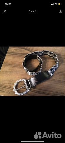 Кожаный ремень новый