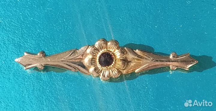 Брошь винтаж СССР позолота клеймо