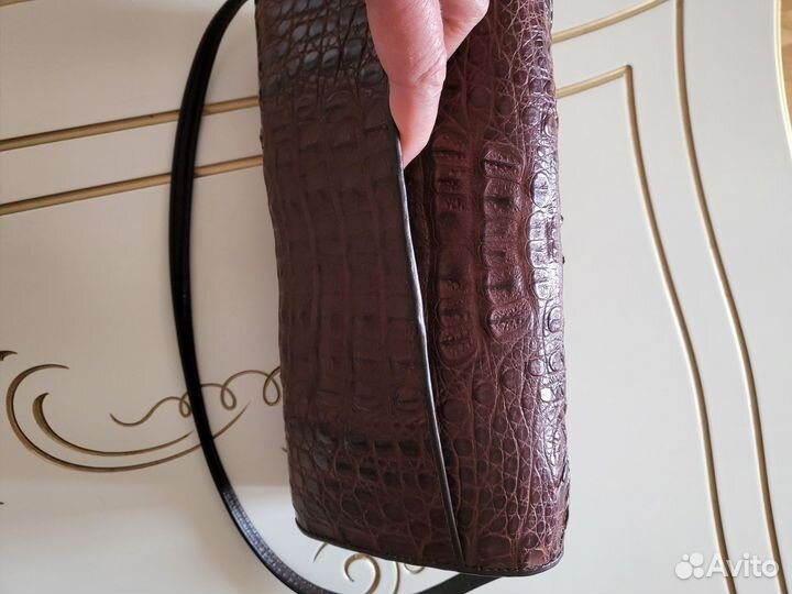 Сумка женская 25 на 13 см. из кожи крокодила