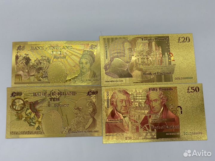Сувенирные Золотые Банкноты