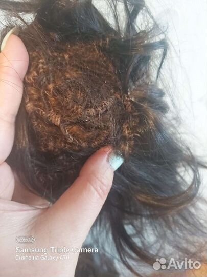 Шиньон из натуральных волос