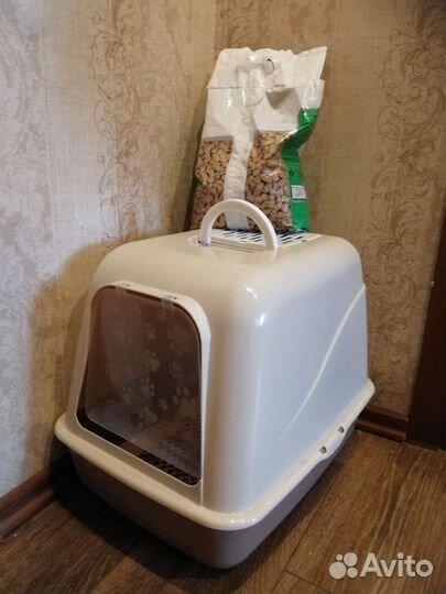 Закрытый лоток для кошек большой
