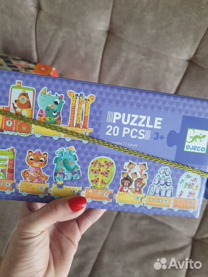 Набор дуо-пазлов Djeco Мама и малыш, 12 шт