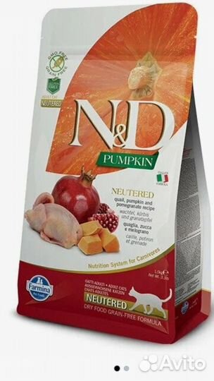Сухой корм для кошек Farmina N&D, беззерновой 5 кг