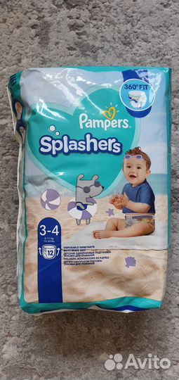 Подгузники трусики для плавания Pampers Splashers