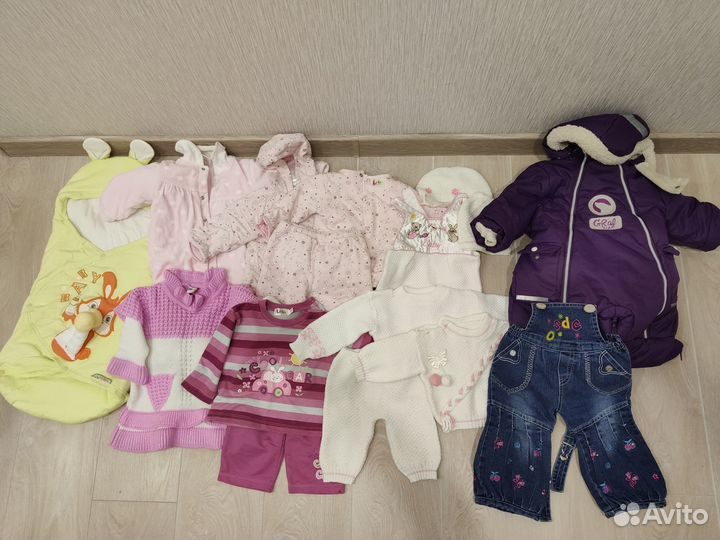 Вещи на девочку пакетом от 0 до года