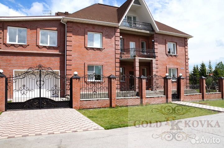 Кованный забор, ворота и калитка