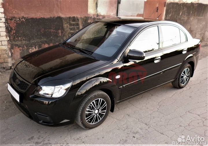 Реснички на фары для Kia Rio 2