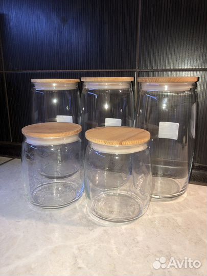Банка универсальная для хранения сыпучих стекло