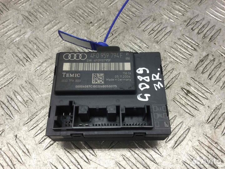 Блок управления двери задней правой Audi A6 4f0959