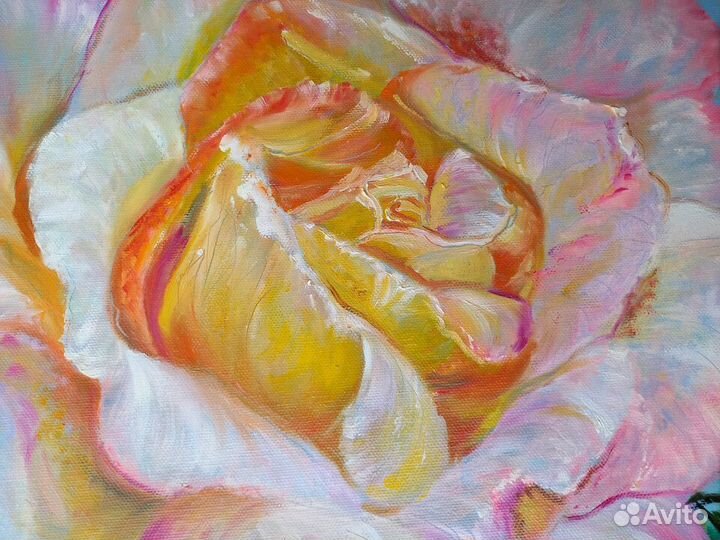 Картина маслом на холсте цветы