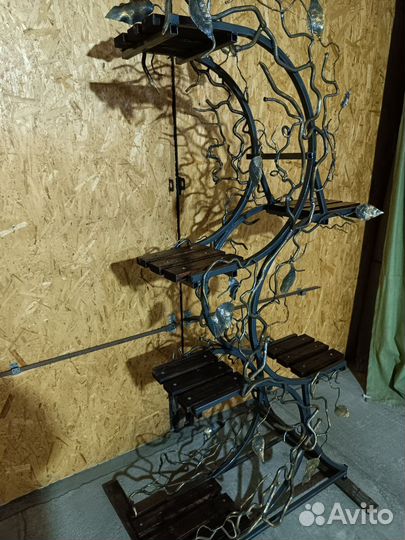 Кованные цветочницы