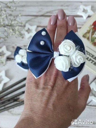 Школьные бантики ручной работы на 1 сентября