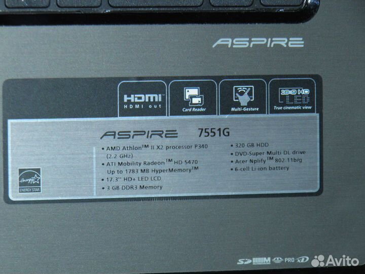 Блок питания, аккумулятор для ноутбука Acer