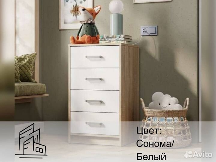 Тумба белая