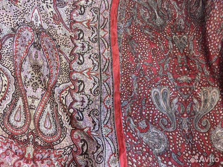 Платок/палантин/ натуральный шелк/шифон