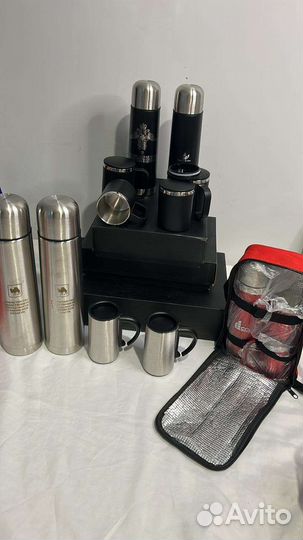 Наборы: термос и 2 кружки