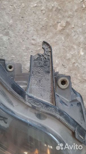 Фара левая форд фокус 2 рестайлинг чёрная