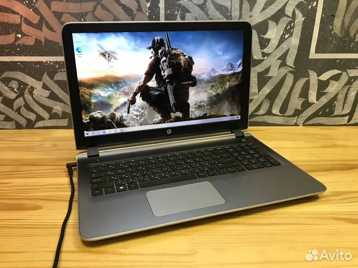 Игровой ноутбук HP 2видеокарты/6Gb/SSD/Full-HD