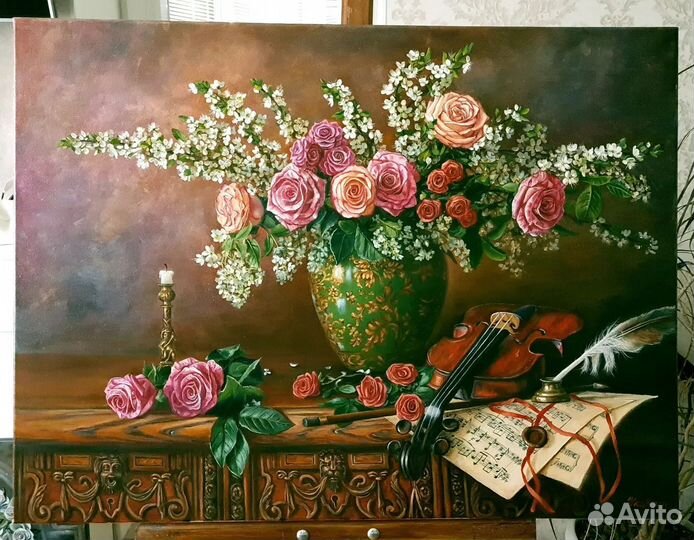 Картина маслом на холсте натюрморт