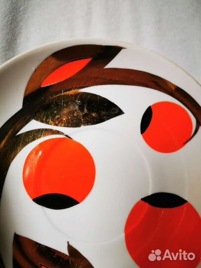 Блюдце ссср, фарфор,Вербилки,голова лося