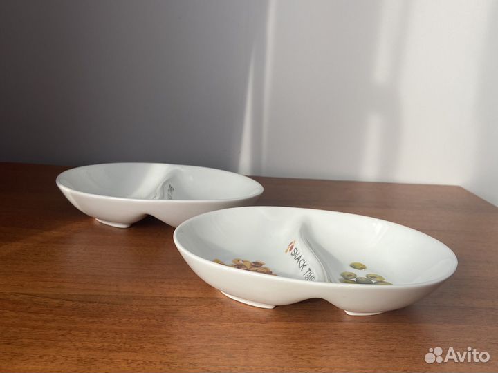 Менажница керамика тарелка для закусок 2 шт