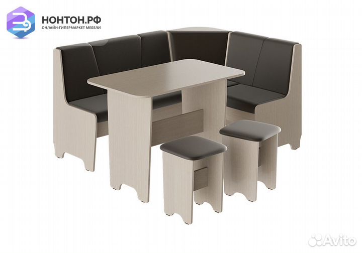 Кухонный уголок Техас исп.1 дуб белфорт / экокожа