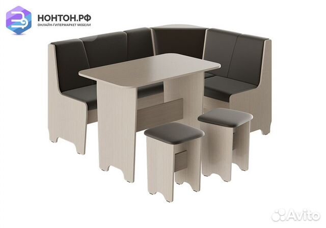 Кухонный уголок Техас исп.1 дуб белфорт / экокожа