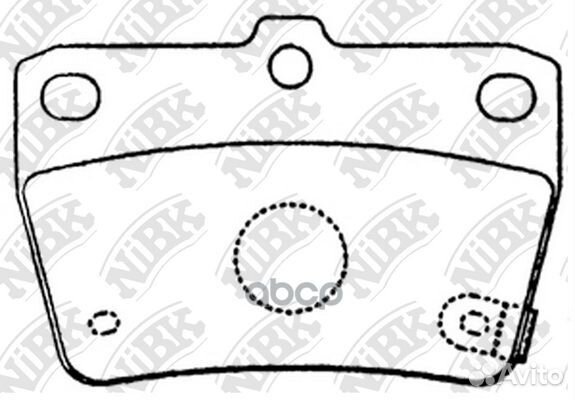 PN1424-nibk колодки дисковые з Toyota RAV4 1.8
