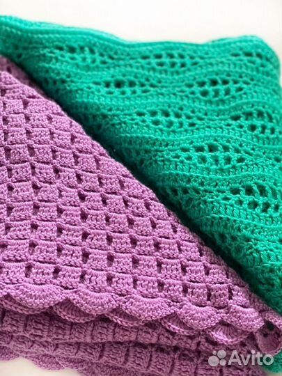 Платок шаль вязанный