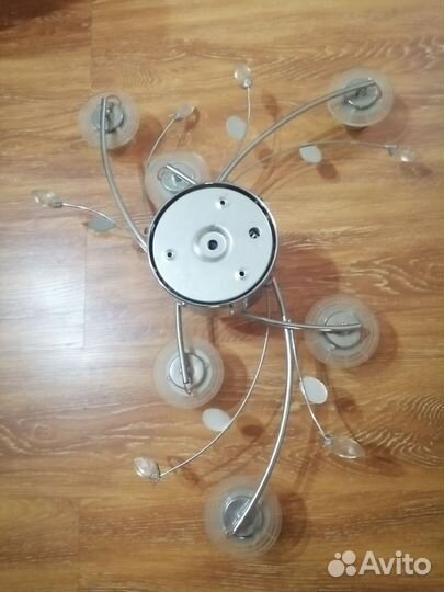 Люстра потолочная светодиодная с пультом бу