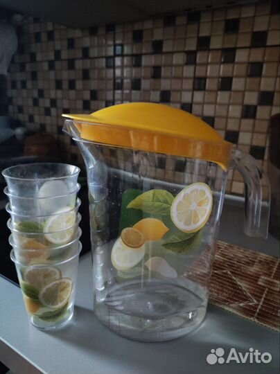 Кувшин со стаканами СССР